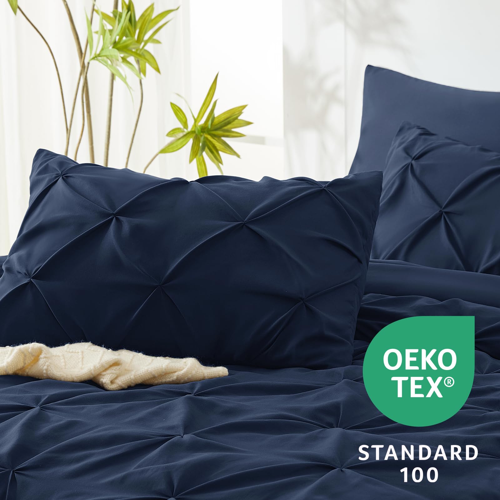 Foto 6 pulgar | Edredón King Size con Fundas de Almohada CozyLux Azul 7 Piezas - Venta Internacional