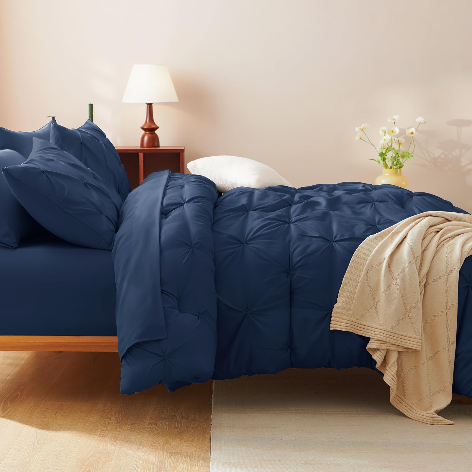 Foto 8 pulgar | Edredón King Size con Fundas de Almohada CozyLux Azul 7 Piezas - Venta Internacional