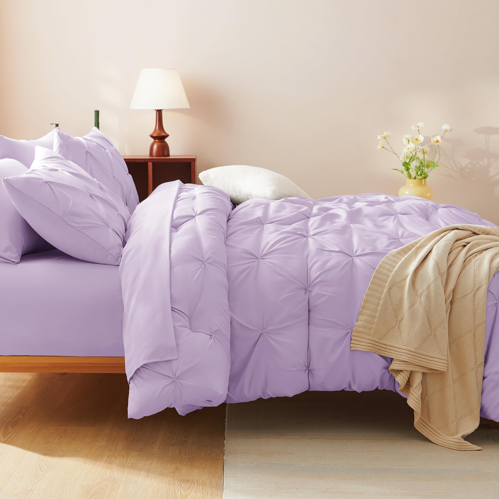 Foto 6 | Edredón Queen Size con Sábanas CozyLux Morado Claro 7 Piezas - Venta Internacional