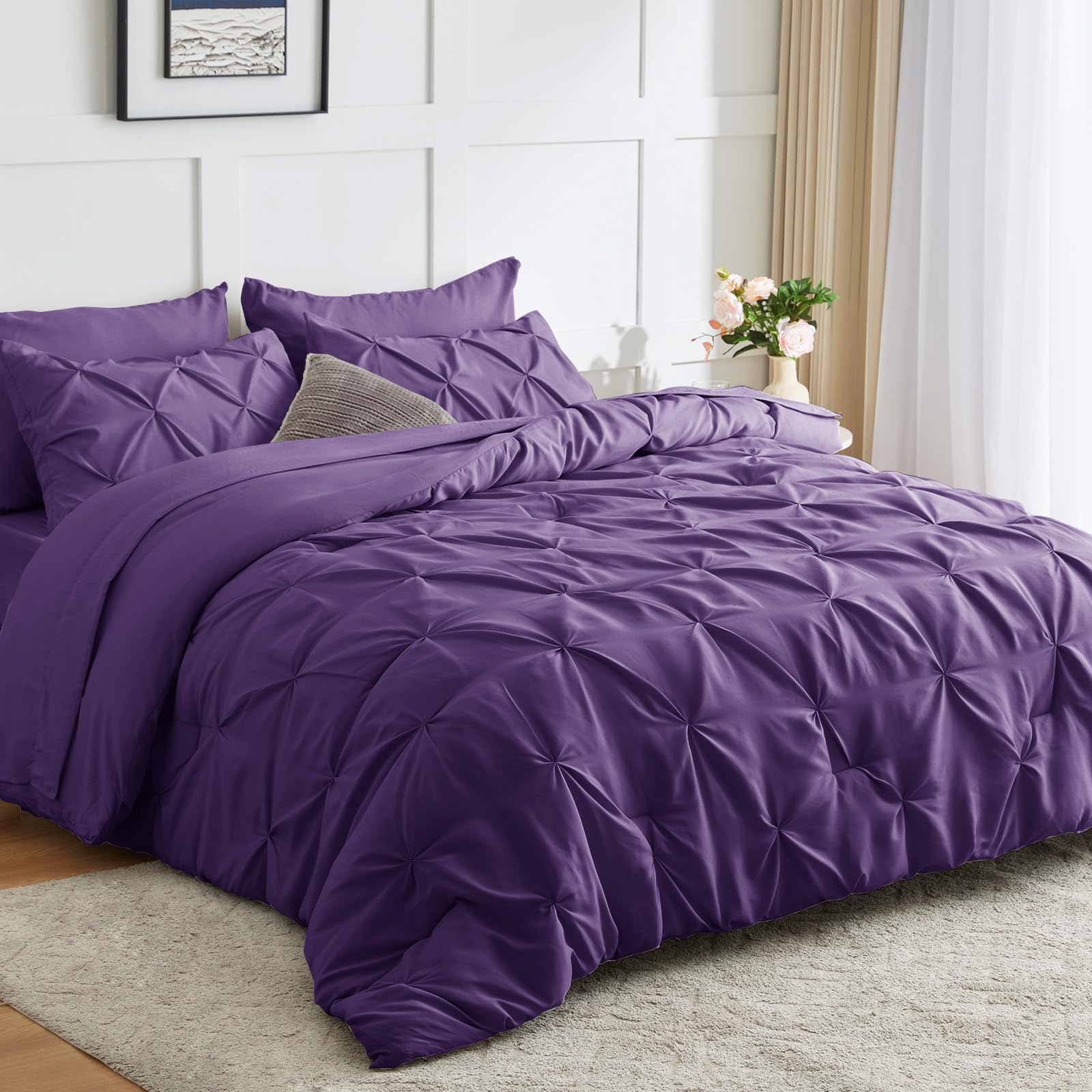 Foto 2 pulgar | Juego de Edredón Queen Cozylux Morado 7 Piezas - Venta Internacional
