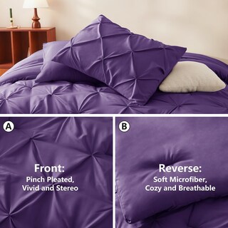 Foto 5 | Juego de Edredón Queen Cozylux Morado 7 Piezas - Venta Internacional