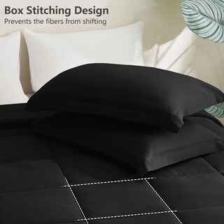 Foto 4 | Juego de Edredón Individual y Funda Negro Cozylux - Venta Internacional