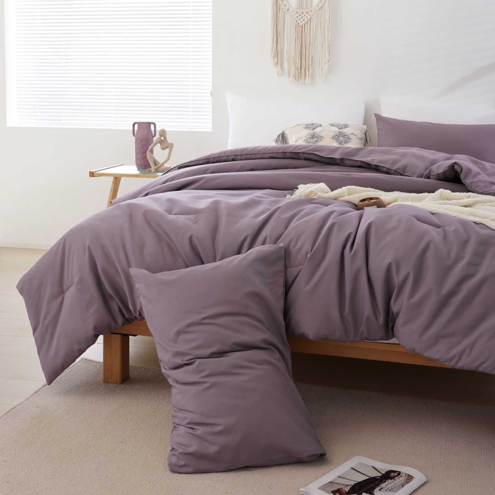 Foto 3 | Juego de Edredón King Size Rosgonia Morado 3 Piezas - Venta Internacional