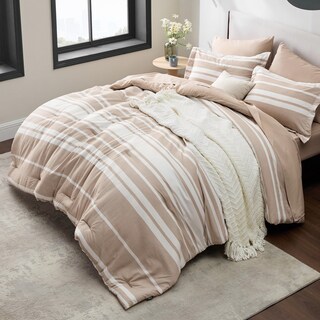 Foto 3 | Juego de Edredón King Bedsure Camel Claro 7 Piezas - Venta Internacional