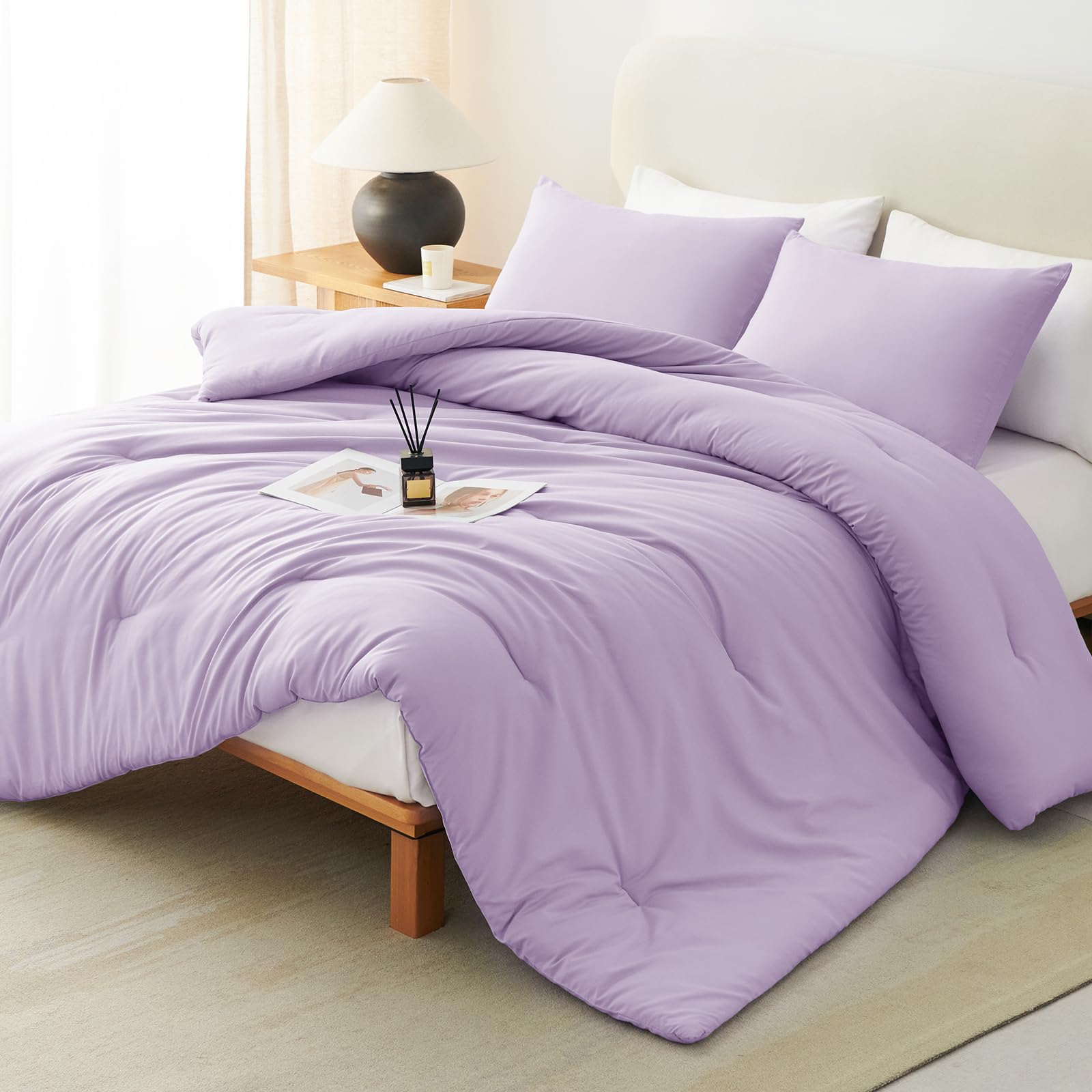 Foto 2 pulgar | Juego de Edredón Matrimonial CozyLux Lavanda 3 Piezas - Venta Internacional