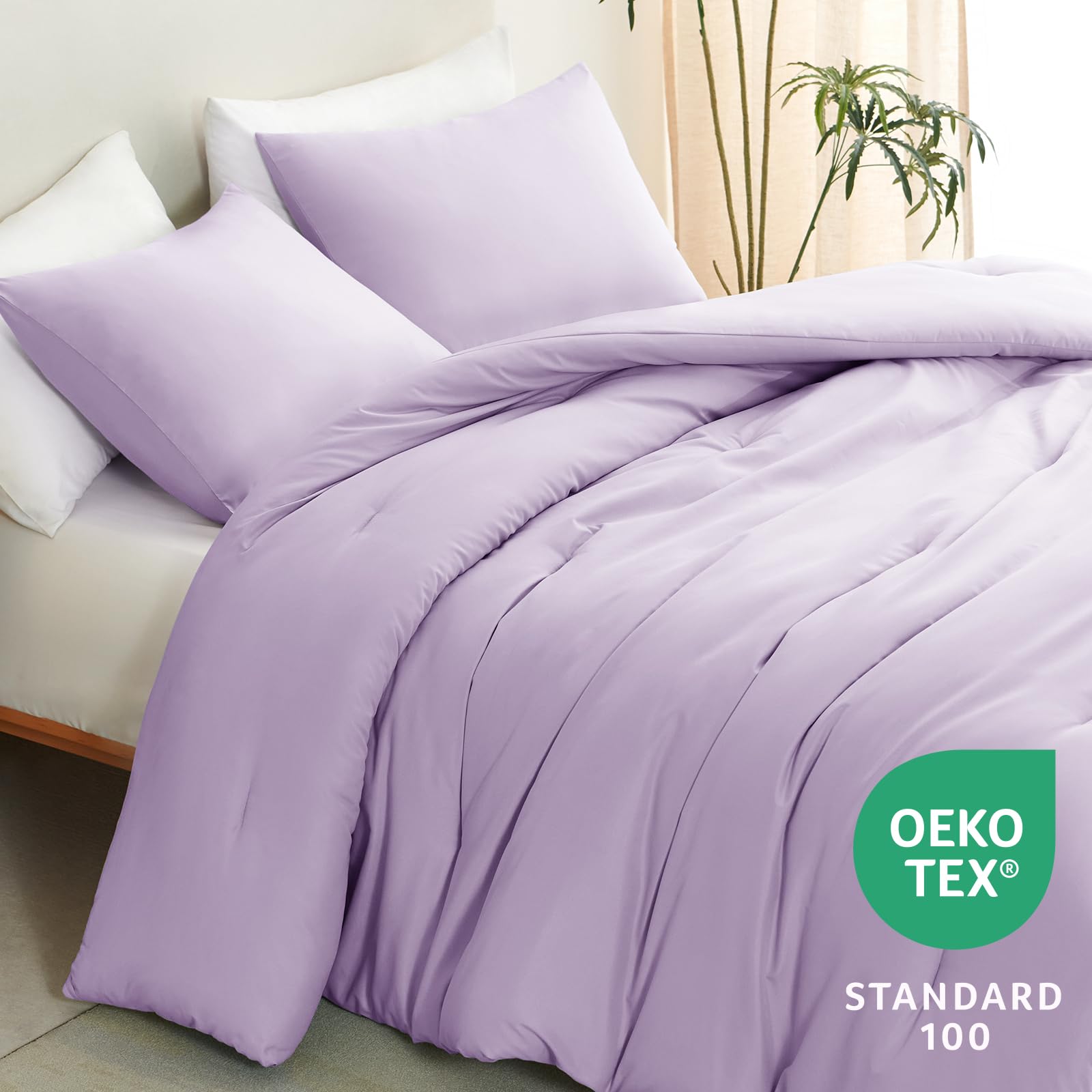 Foto 4 pulgar | Juego de Edredón Matrimonial CozyLux Lavanda 3 Piezas - Venta Internacional