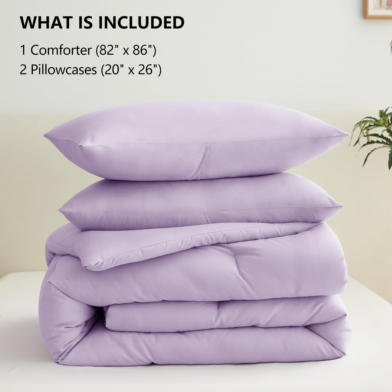 Foto 8 pulgar | Juego de Edredón Matrimonial CozyLux Lavanda 3 Piezas - Venta Internacional