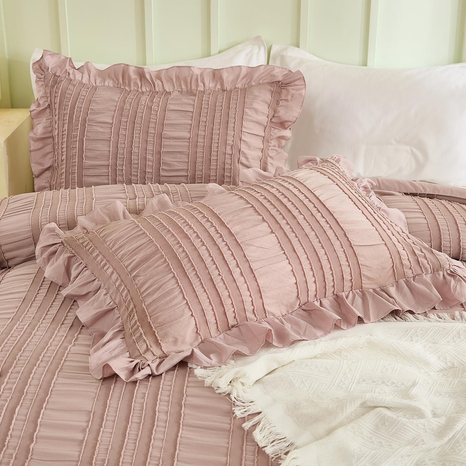 Foto 6 pulgar | Set de Edredón King Wongs Bedding  Rosa 2 Piezas  - Venta Internacional