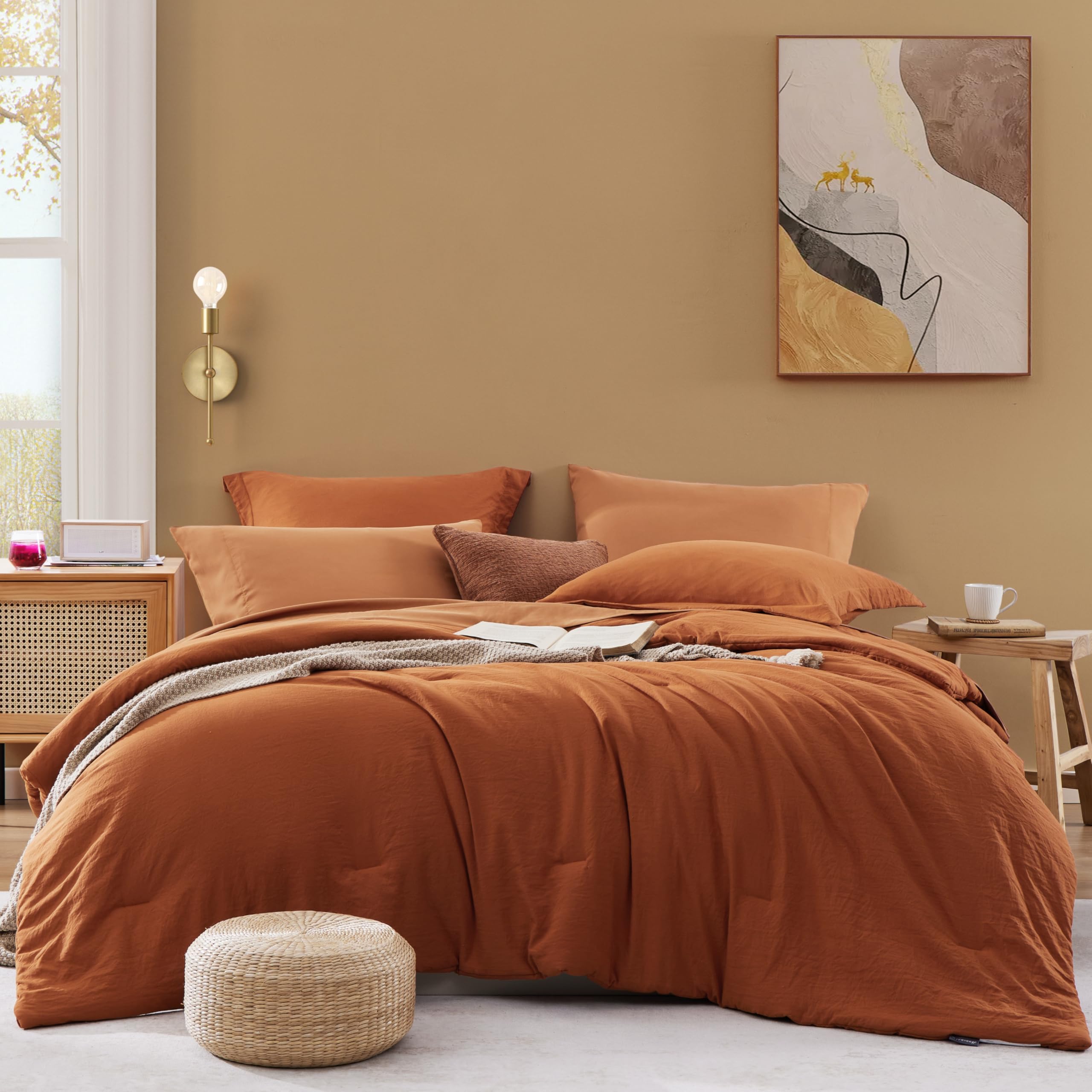 Foto 1 | Edredón Queen Size con Sábanas Wrensonge Anaranjado 7 Piezas - Venta Internacional