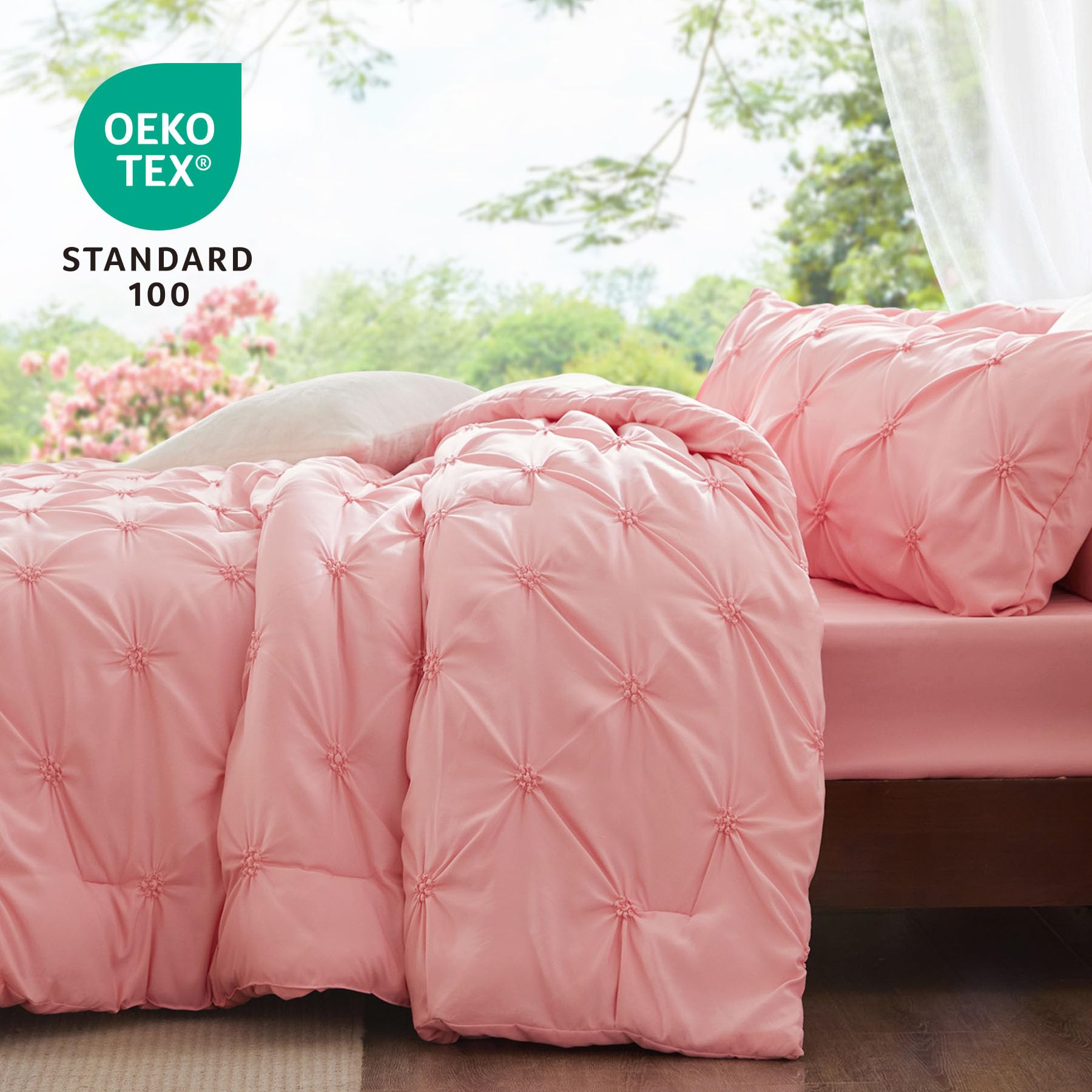 Foto 4 pulgar | Set de Edredón King Size Bedelite Rosa 3 Piezas - Venta Internacional