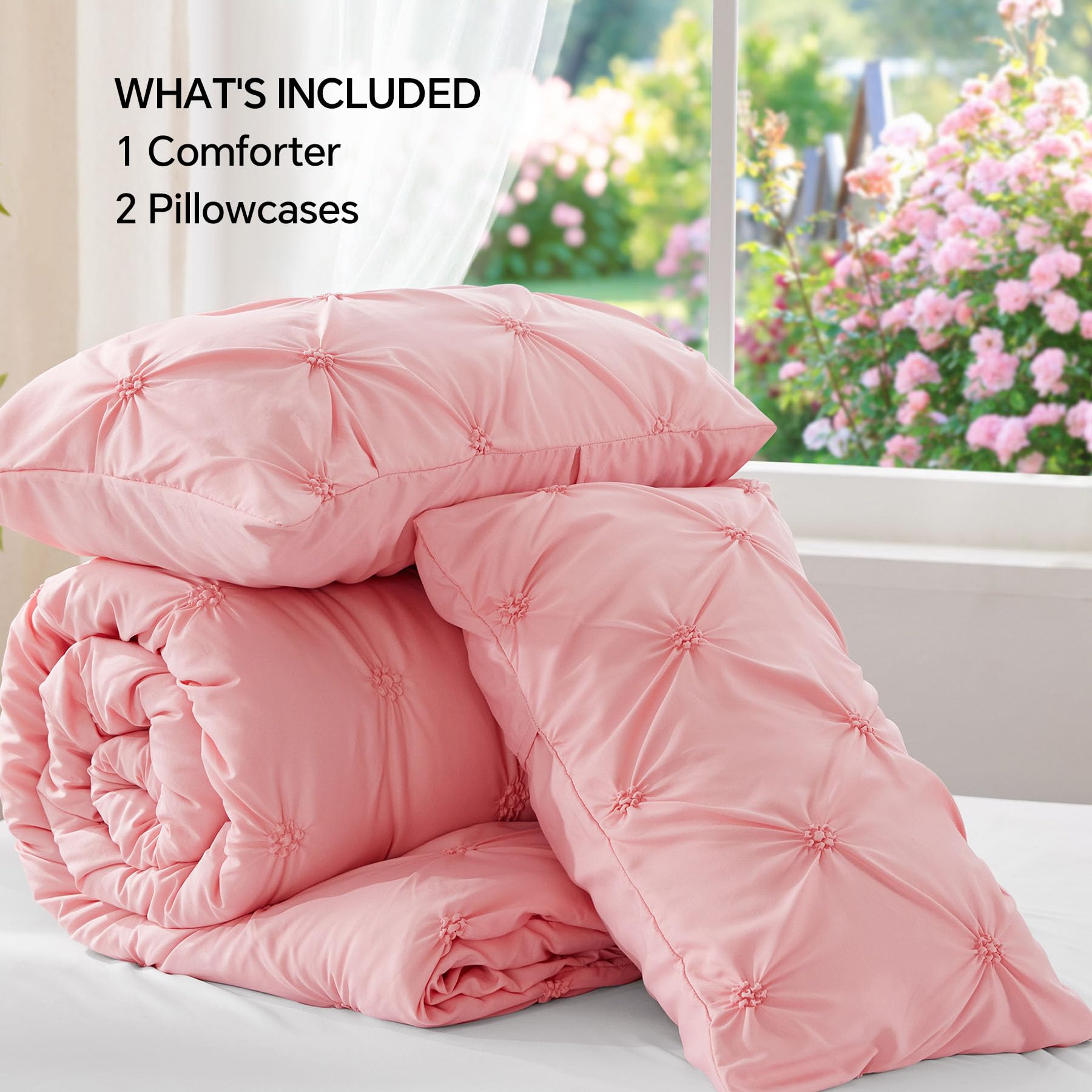 Foto 8 pulgar | Set de Edredón King Size Bedelite Rosa 3 Piezas - Venta Internacional