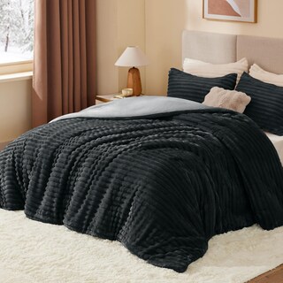 Foto 2 | Set de Edredón King Bedelite Negro 3 Piezas - Venta Internacional