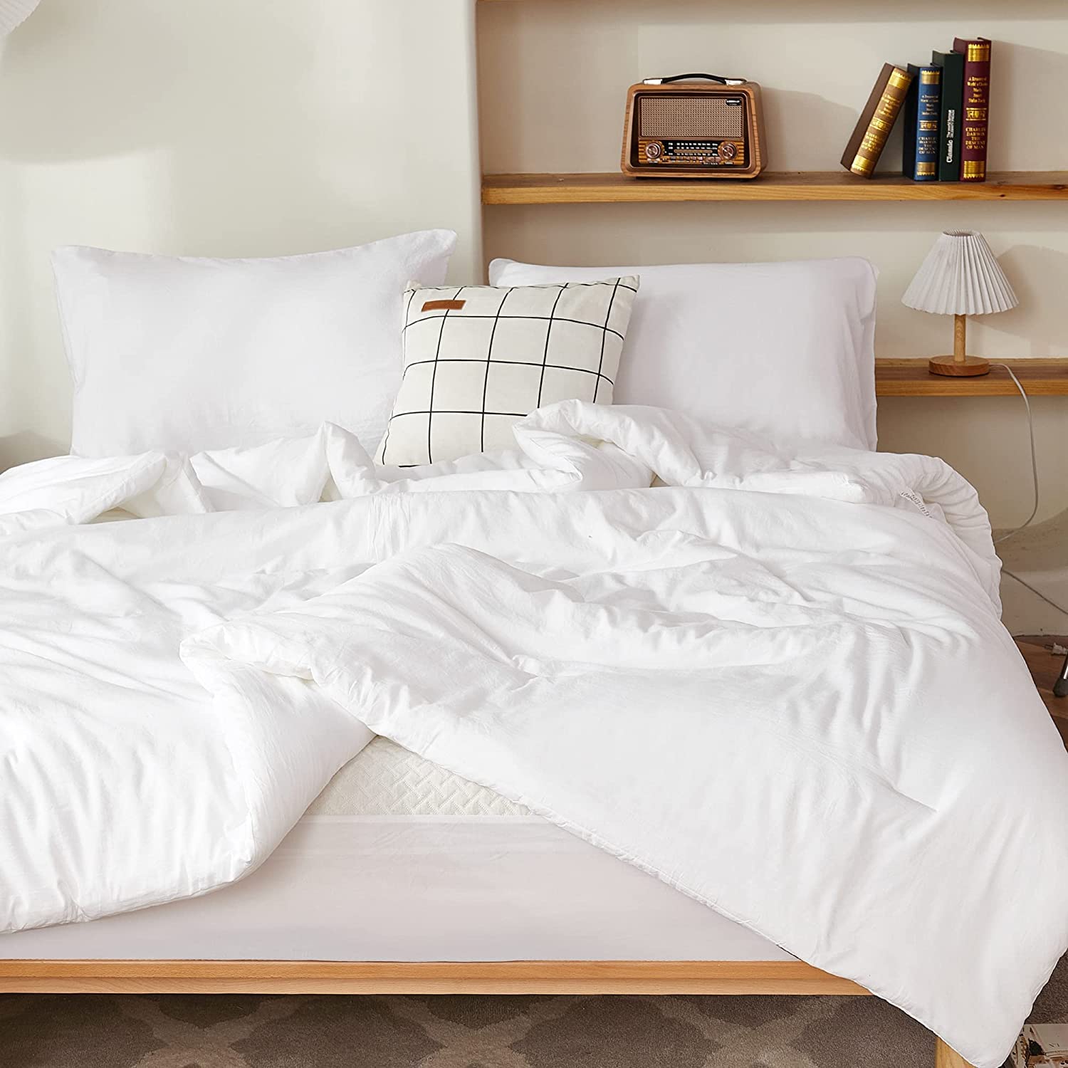 Foto 1 | Edredón California King con Fundas de Almohada Litanika Blanco 3 Piezas - Venta Internacional