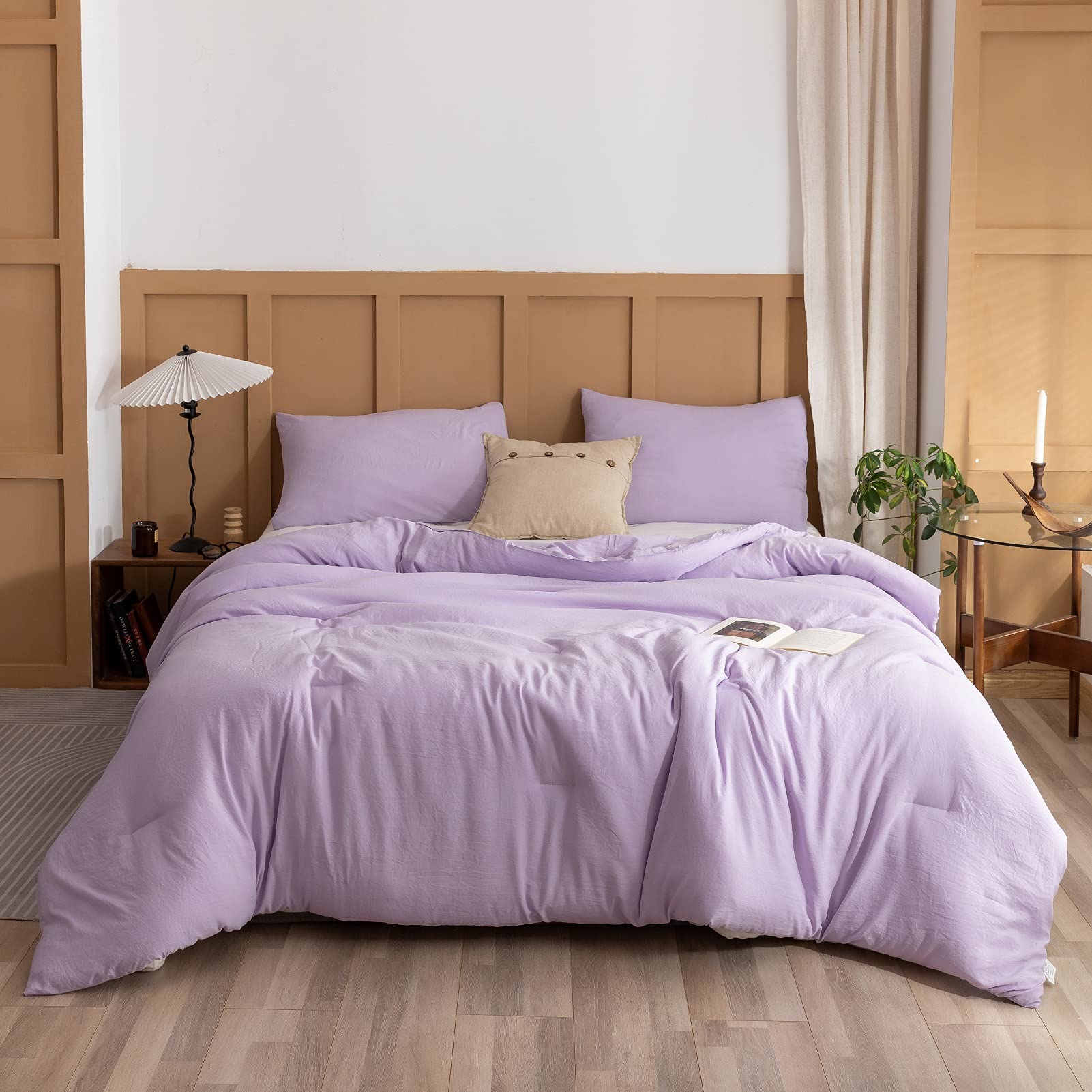 Foto 1 | Juego de Edredón Matrimonial Rosgonia Lavanda 3 Piezas  - Venta Internacional