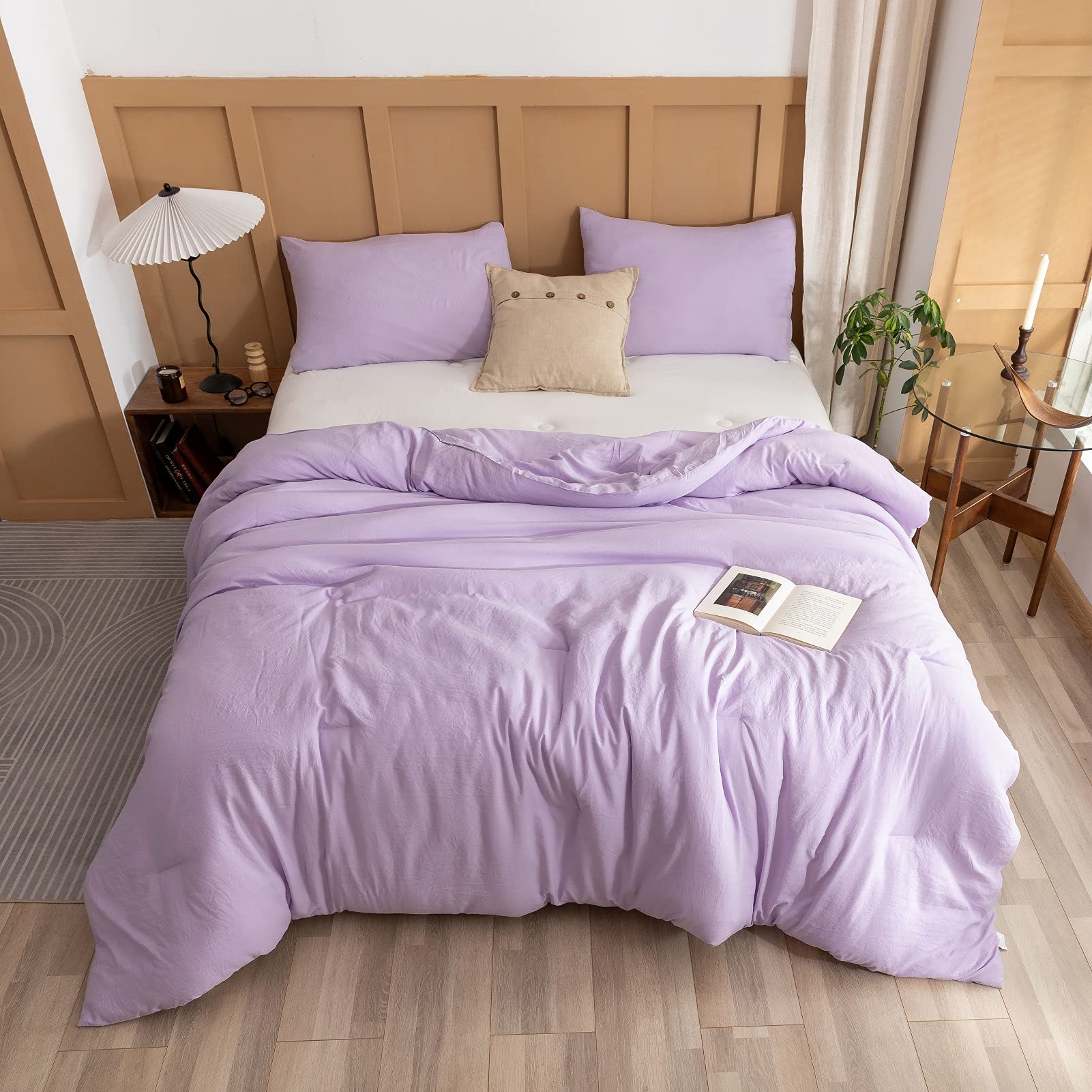 Foto 4 | Juego de Edredón Matrimonial Rosgonia Lavanda 3 Piezas  - Venta Internacional