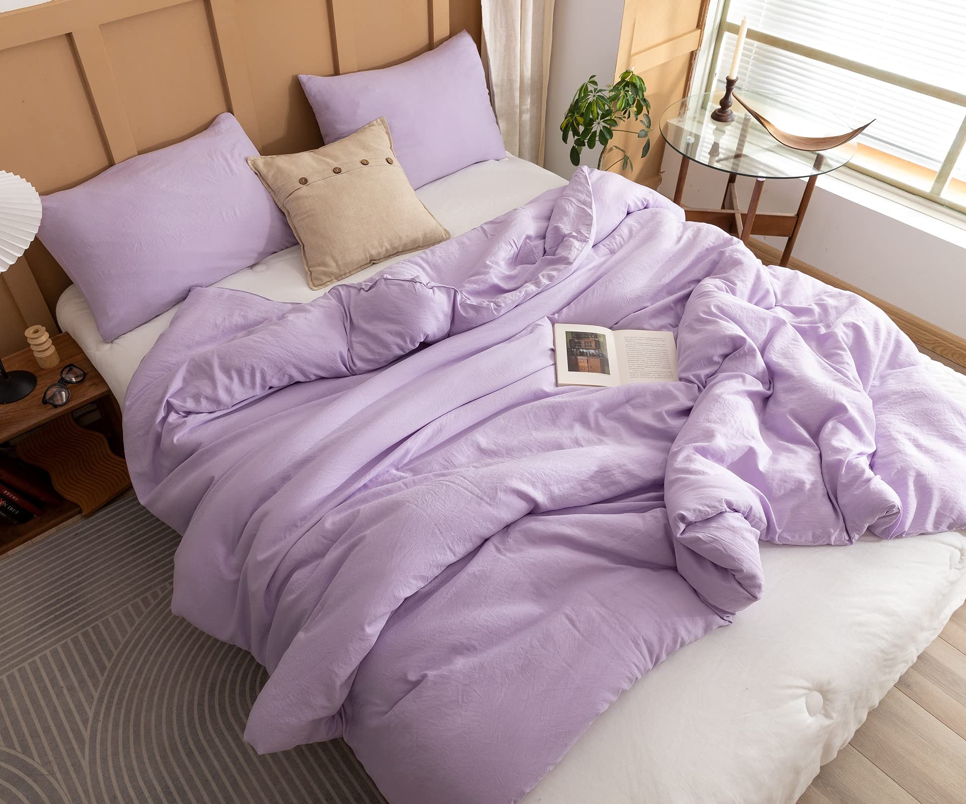 Foto 6 pulgar | Juego de Edredón Matrimonial Rosgonia Lavanda 3 Piezas  - Venta Internacional