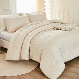 Foto 3 | Juego de Edredón Matrimonial Litanika Beige 3 Piezas -Venta Internacional