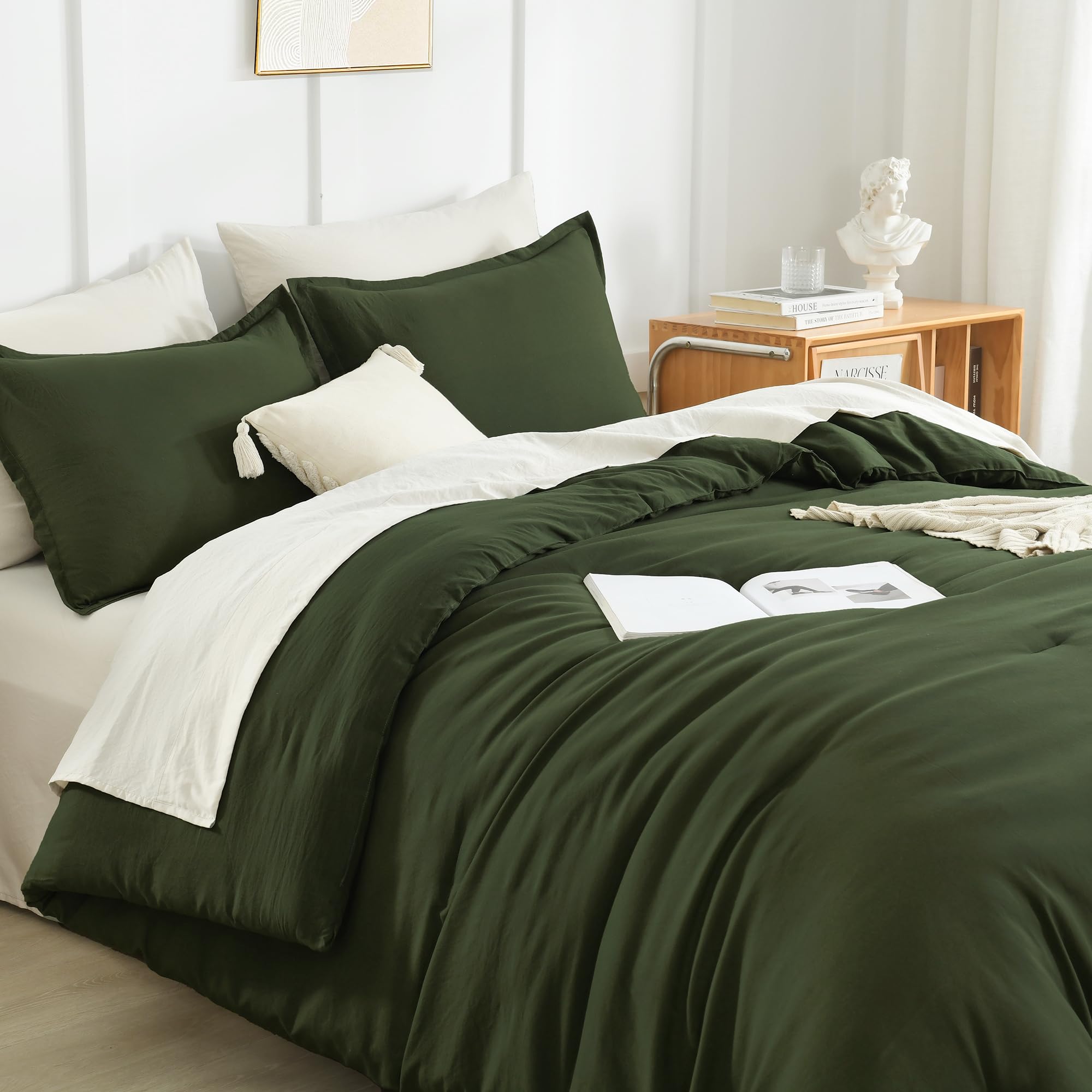 Foto 3 pulgar | Edredón Matrimonial con Fundas de Almohada Litanika Verde 3 Piezas - Venta Internacional