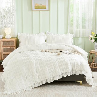 Foto 1 | Set de Edredón Queen Wongs Bedding Blanco 3 Piezas - Venta Internacional