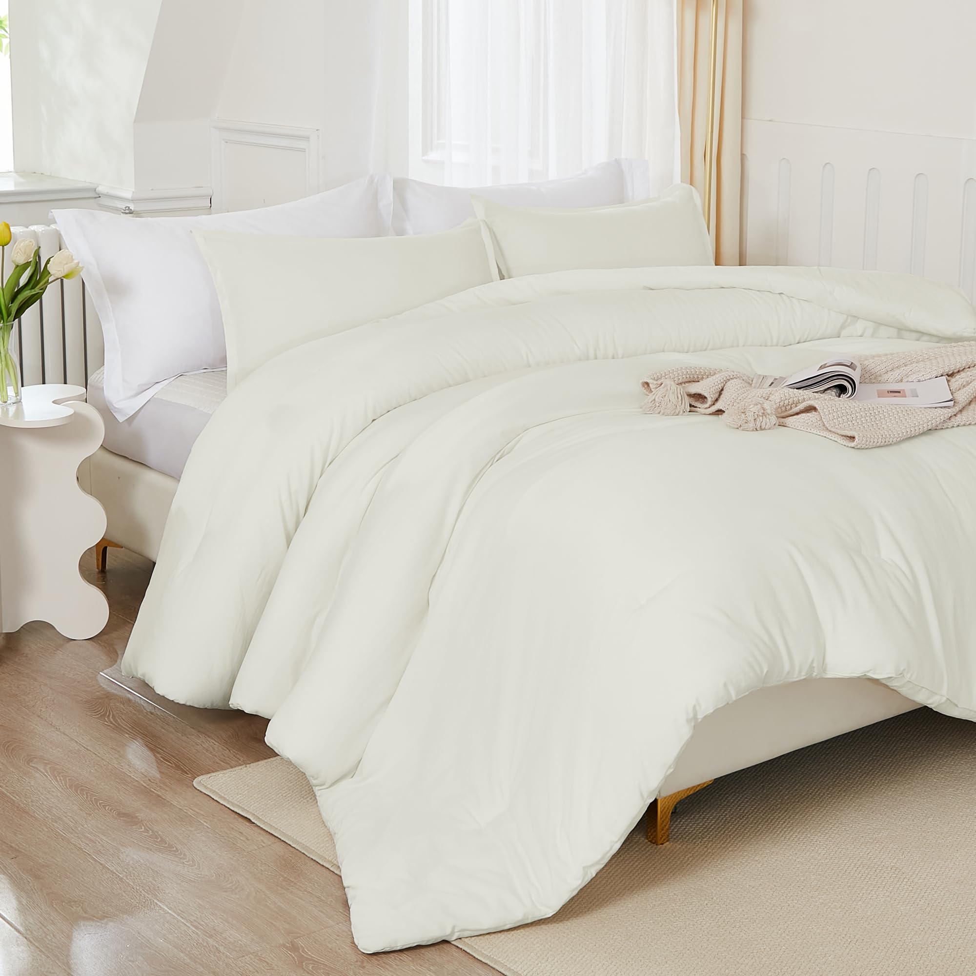 Foto 6 | Set de Edredón Mtrimonial Litanika Ivory 3 Piezas - Venta Internacional