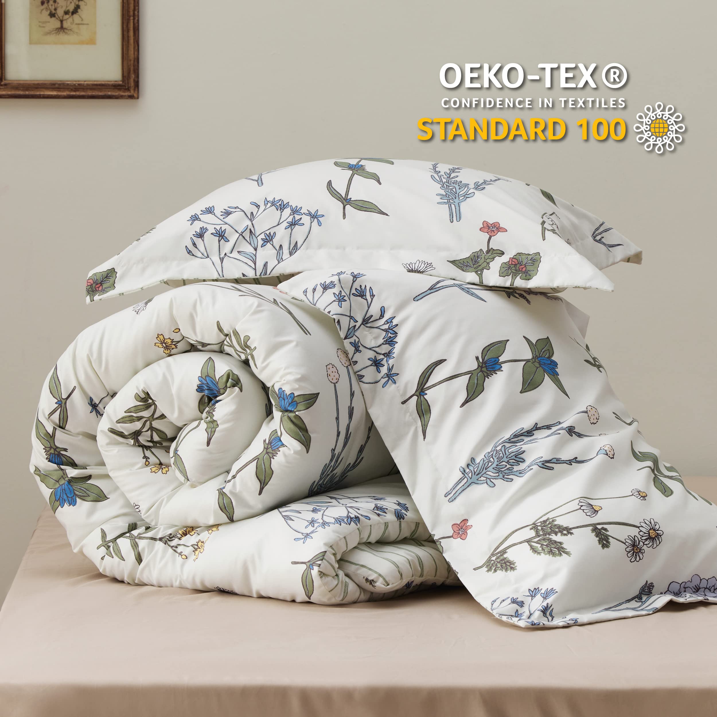 Foto 7 pulgar | Juego de Edredón King  Bedsure Floral 3 Piezas - Venta Internacional