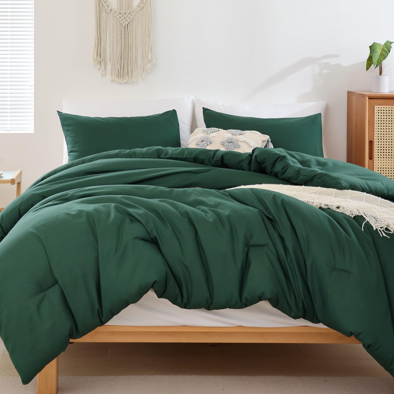 Foto 2 pulgar | Edredón King Size con Fundas de Almohada Rosgonia Verde 3 Piezas - Venta Internacional
