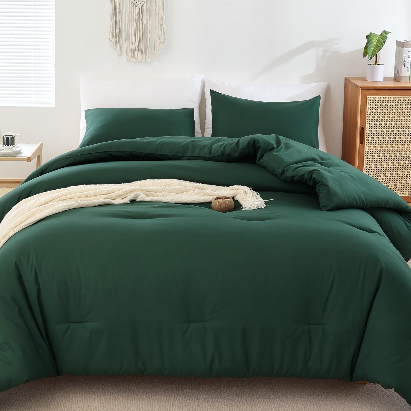 Foto 2 | Edredón King Size con Fundas de Almohada Rosgonia Verde 3 Piezas - Venta Internacional