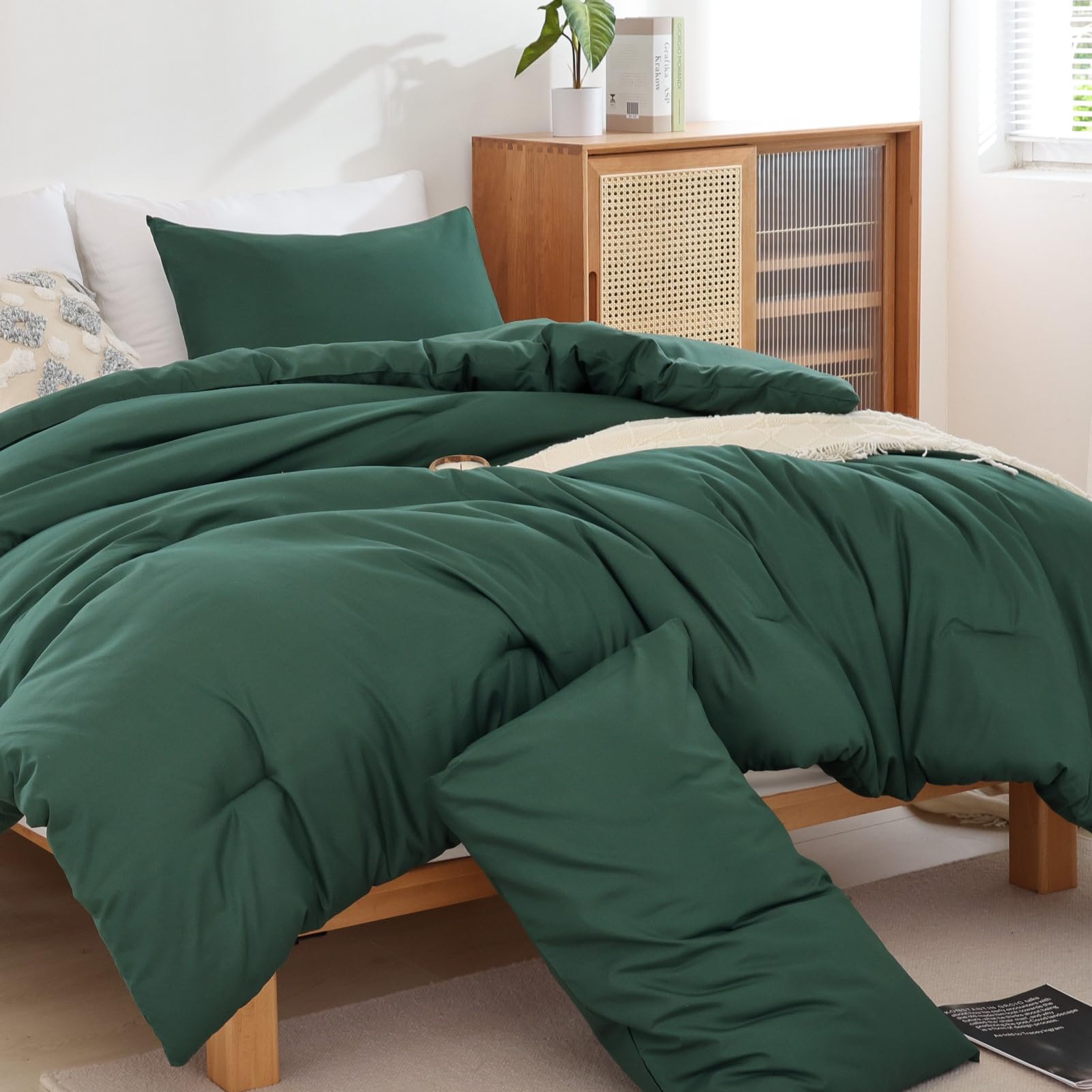 Foto 4 pulgar | Edredón King Size con Fundas de Almohada Rosgonia Verde 3 Piezas - Venta Internacional