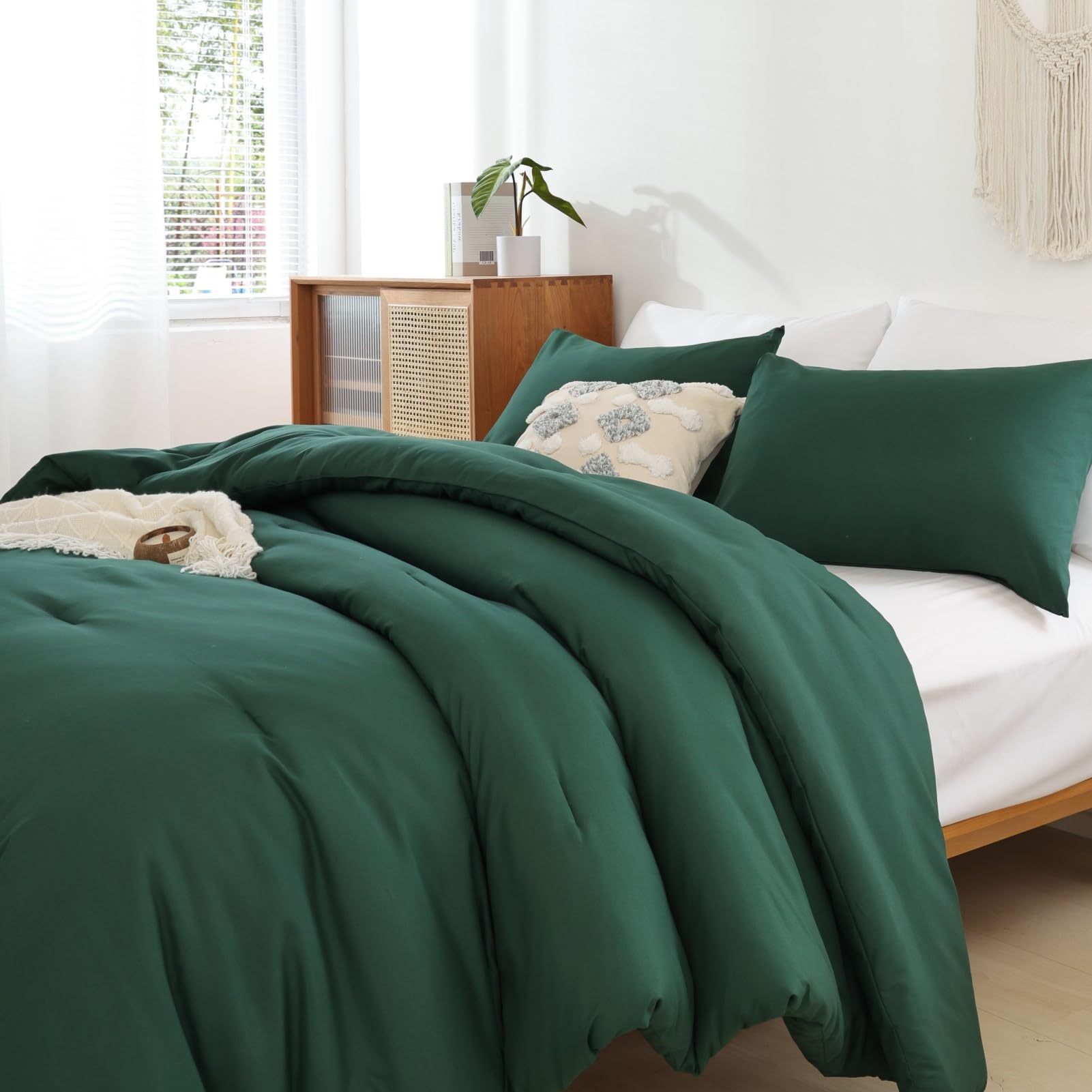 Foto 5 pulgar | Edredón King Size con Fundas de Almohada Rosgonia Verde 3 Piezas - Venta Internacional