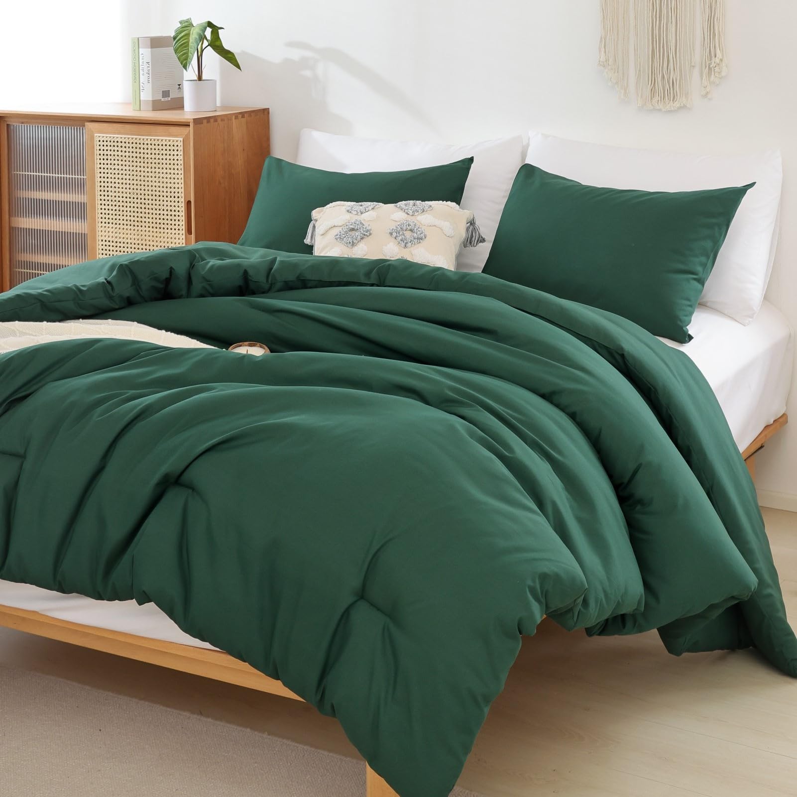 Foto 5 | Edredón King Size con Fundas de Almohada Rosgonia Verde 3 Piezas - Venta Internacional