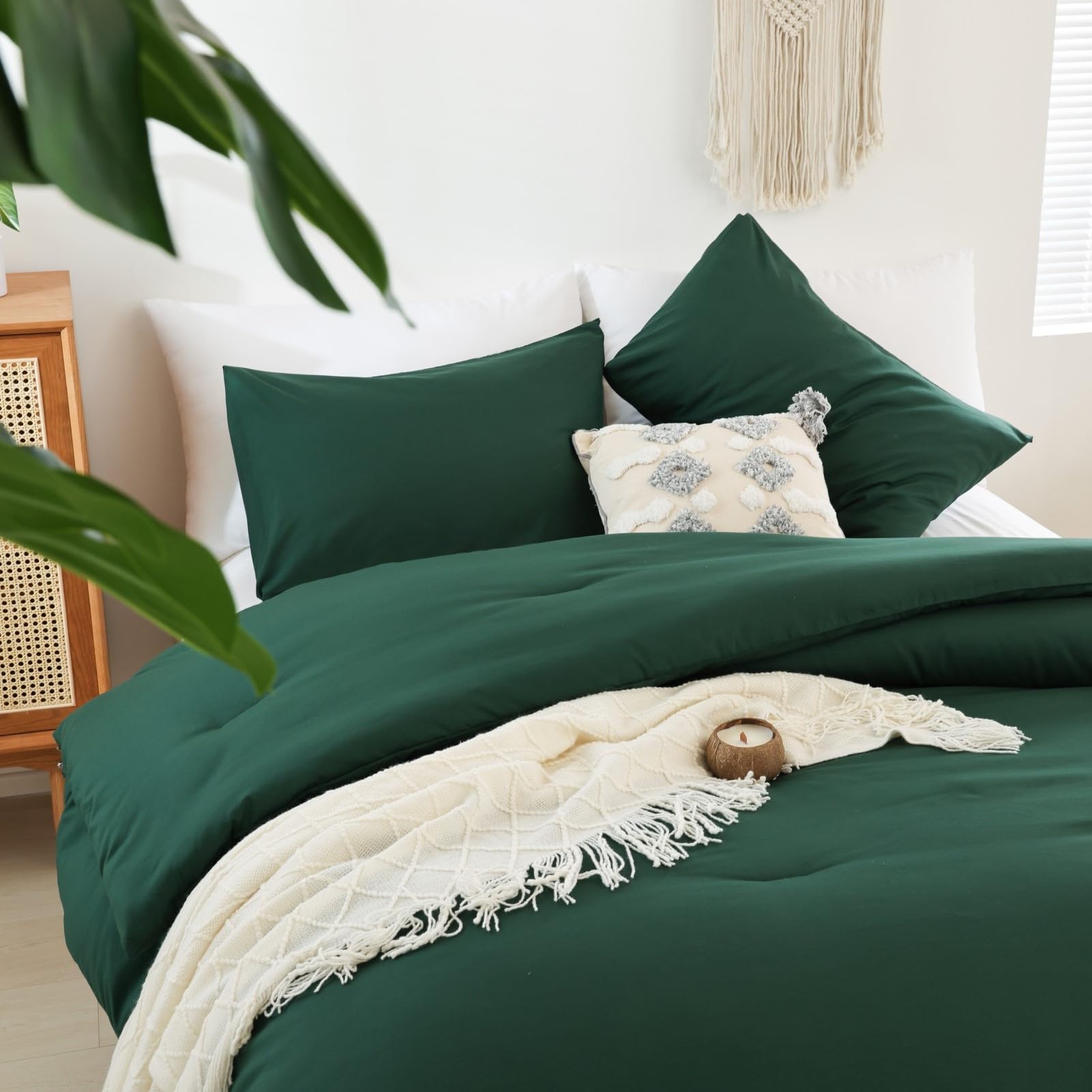 Foto 6 | Edredón King Size con Fundas de Almohada Rosgonia Verde 3 Piezas - Venta Internacional