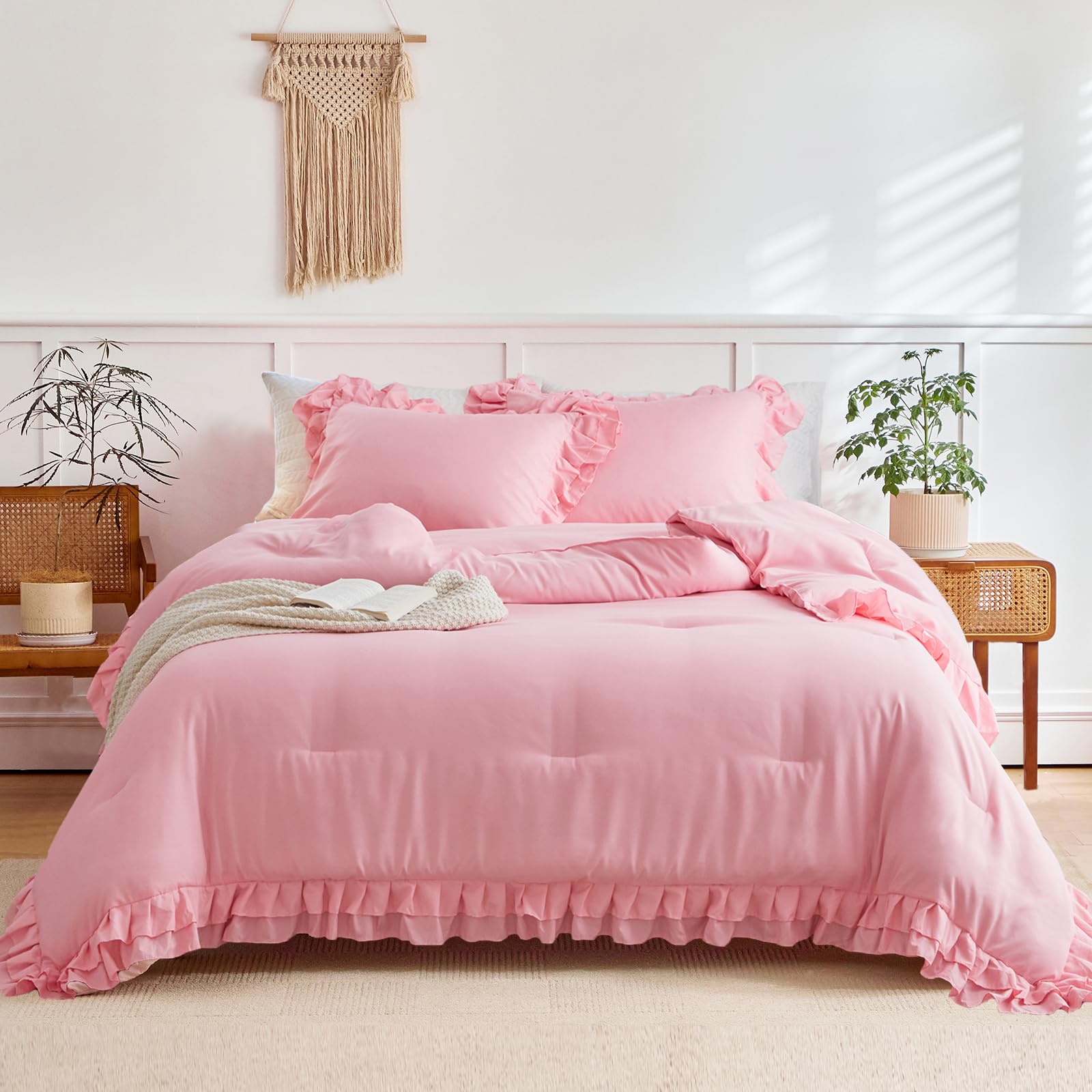 Foto 1 | Edredón Individual con Fundas de Almohada Flysheep Rosa 3 Piezas - Venta Internacional