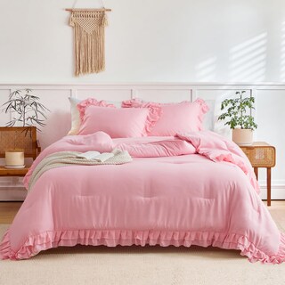 Foto 1 | Edredón Individual con Fundas de Almohada Flysheep Rosa 3 Piezas - Venta Internacional