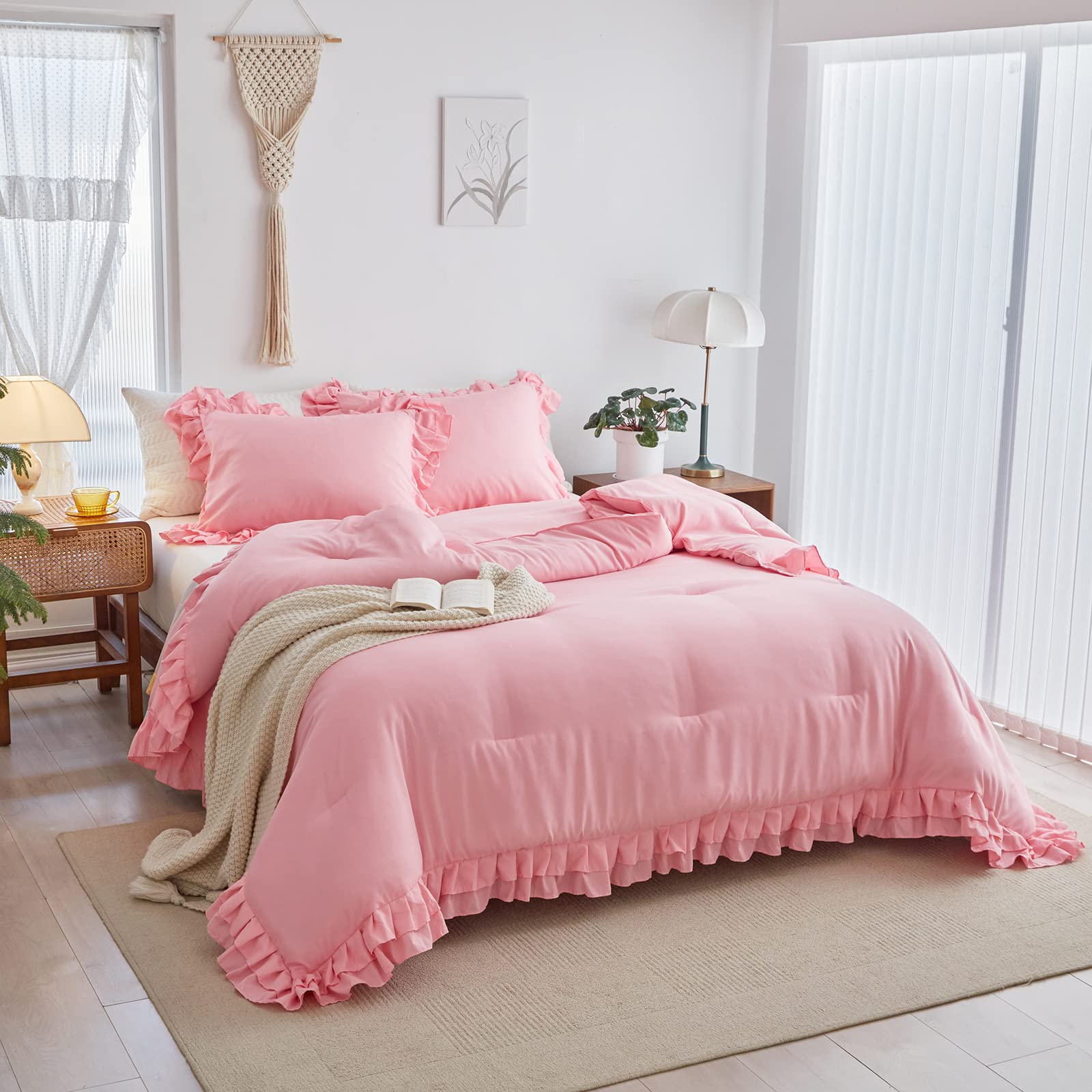 Foto 2 | Edredón Individual con Fundas de Almohada Flysheep Rosa 3 Piezas - Venta Internacional