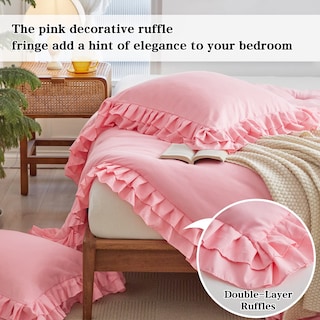 Foto 4 | Edredón Individual con Fundas de Almohada Flysheep Rosa 3 Piezas - Venta Internacional