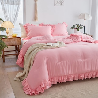 Foto 6 | Edredón Individual con Fundas de Almohada Flysheep Rosa 3 Piezas - Venta Internacional