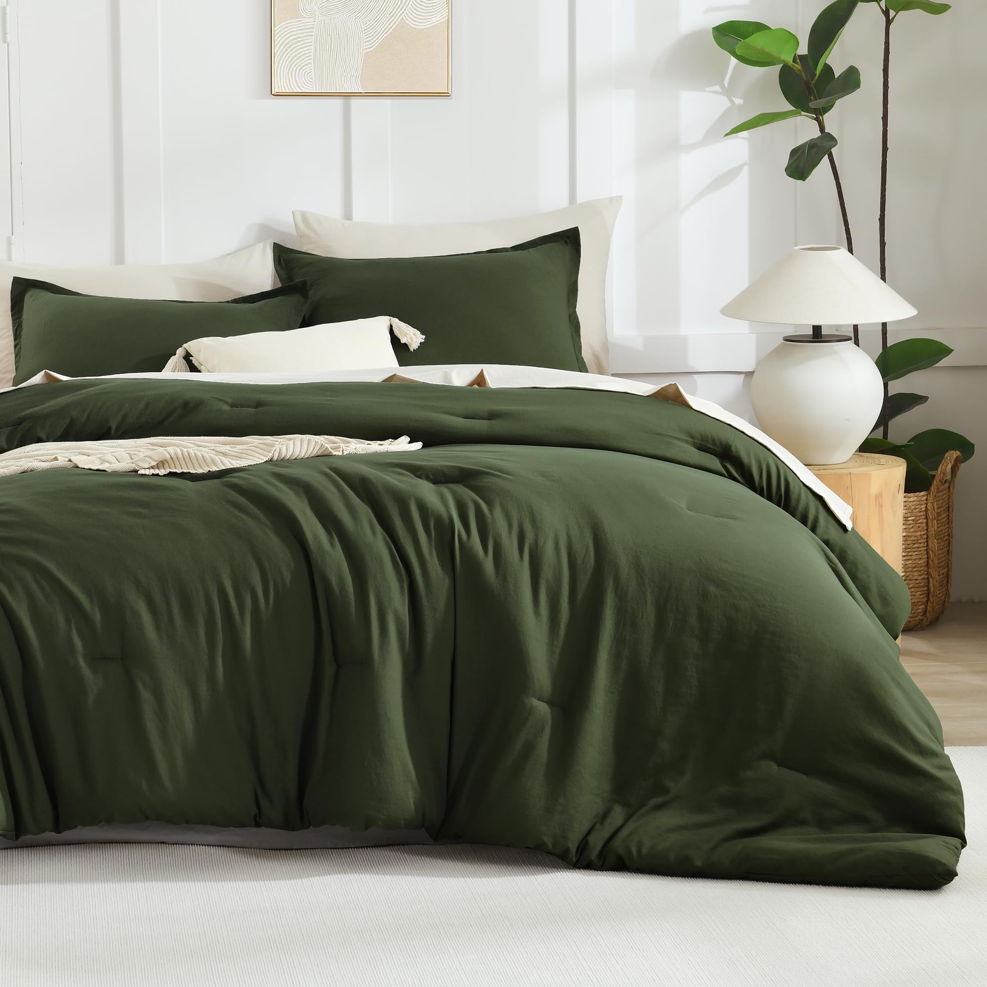 Foto 1 | Edredón King Size con Fundas de Almohada Litanika Verde 3 Piezas - Venta Internacional