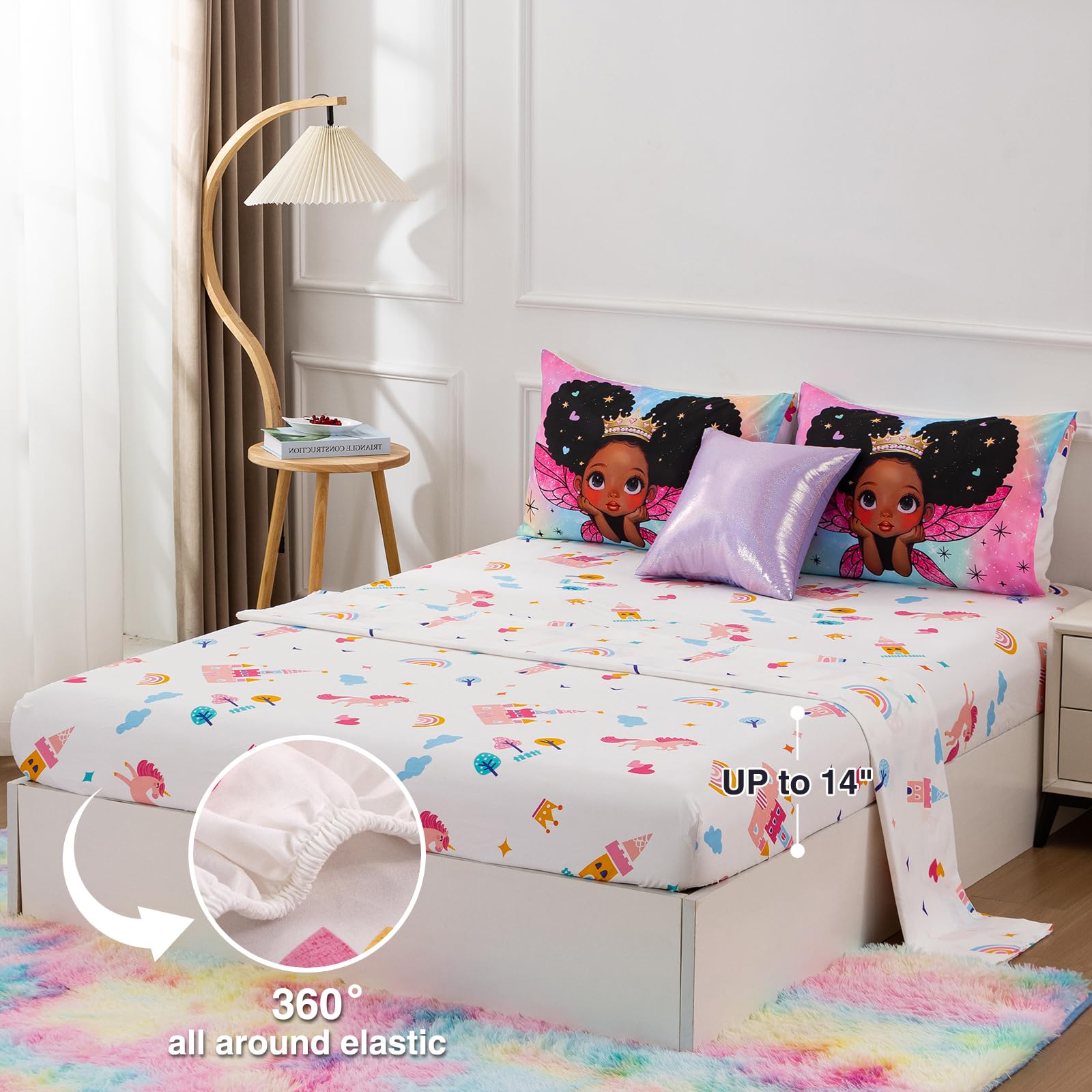 Foto 4 pulgar | Edredón Individual con Sábanas A Nice Night Multicolor 6 Piezas - Venta Internacional