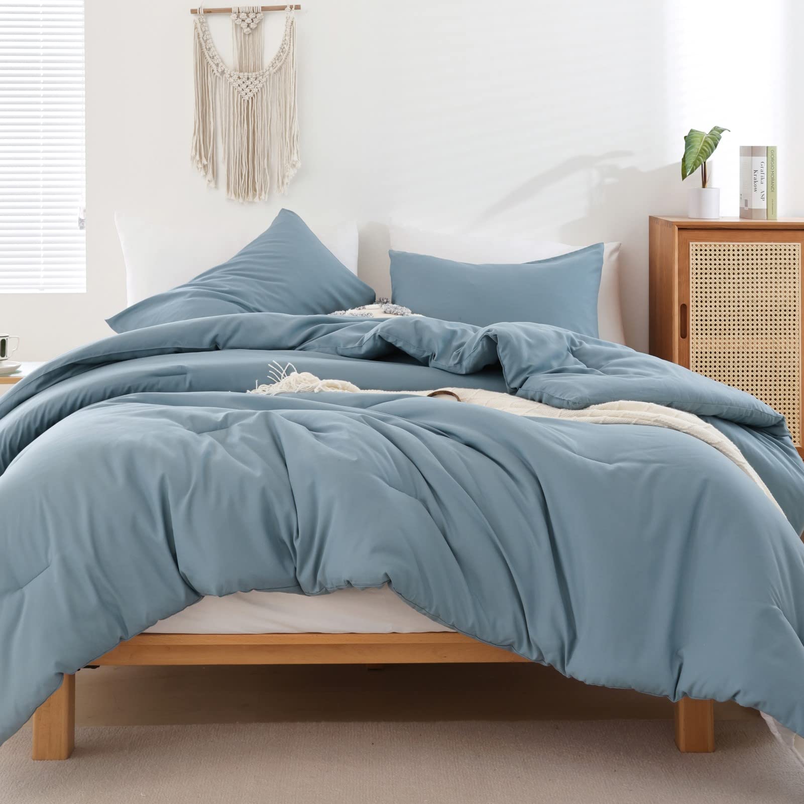 Foto 1 | Edredón Queen Size con Fundas de Almohada Rosgonia Azul 3 Piezas - Venta Internacional