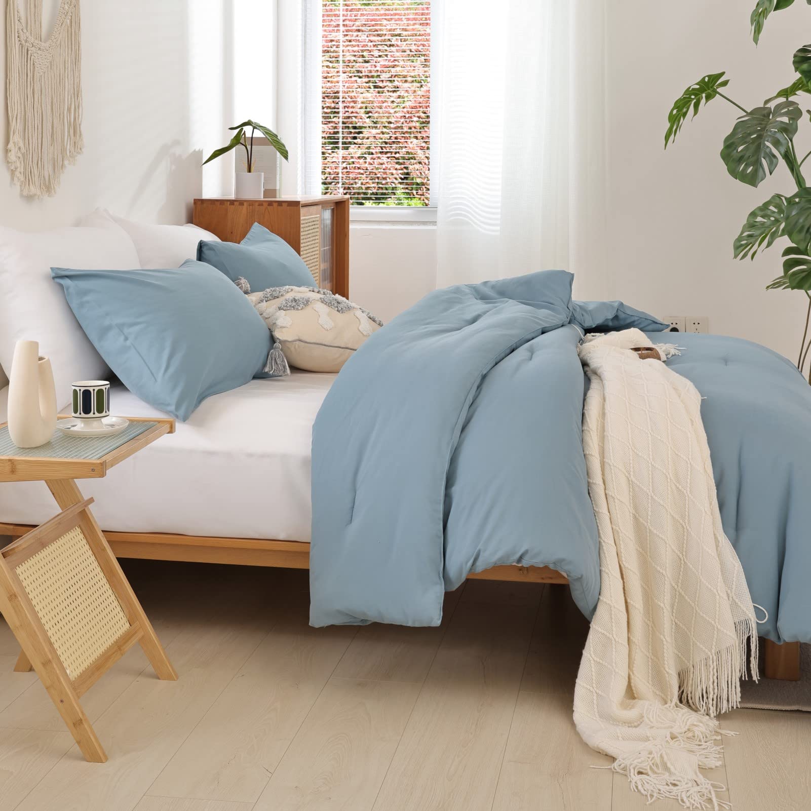 Foto 7 pulgar | Edredón Queen Size con Fundas de Almohada Rosgonia Azul 3 Piezas - Venta Internacional