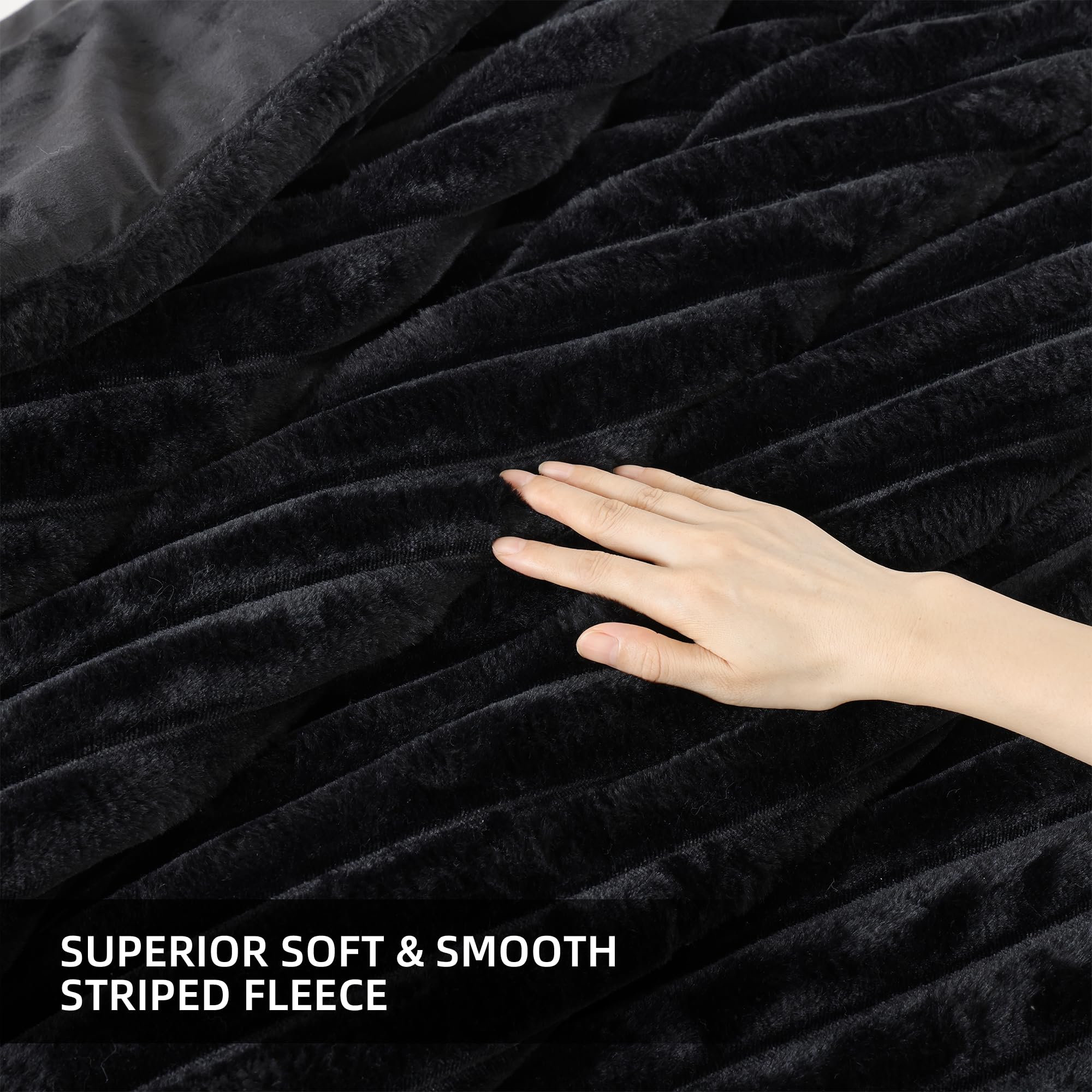 Foto 5 | Set de Edredón Queen Smoofy Negro 3 Piezas - Venta Internacional