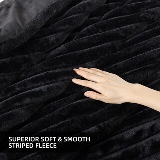 Foto 5 | Set de Edredón Queen Smoofy Negro 3 Piezas - Venta Internacional