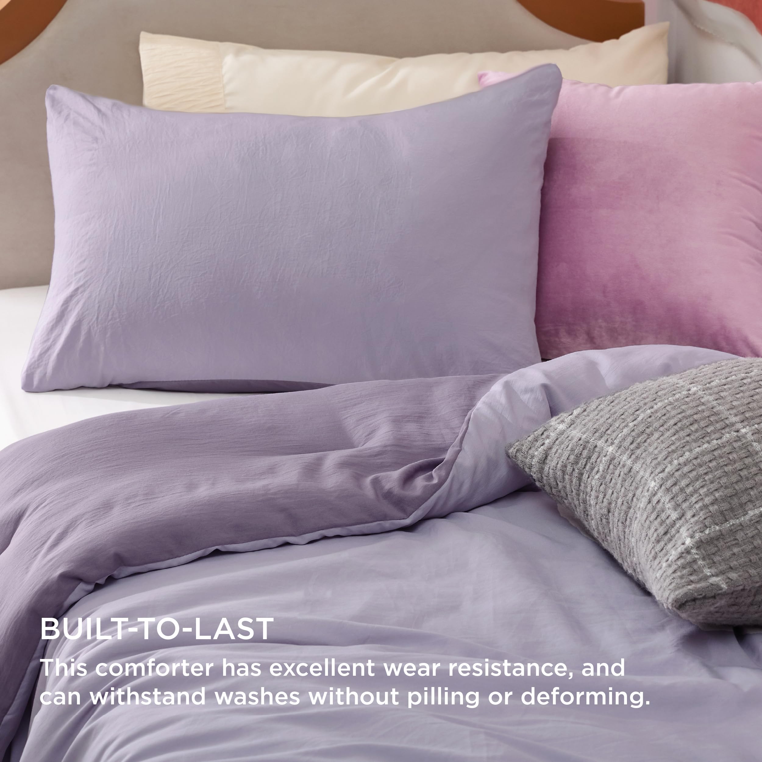 Foto 4 pulgar | Edredón Individual con Funda de Almohada Bedsure Morado 2 Piezas - Venta Internacional