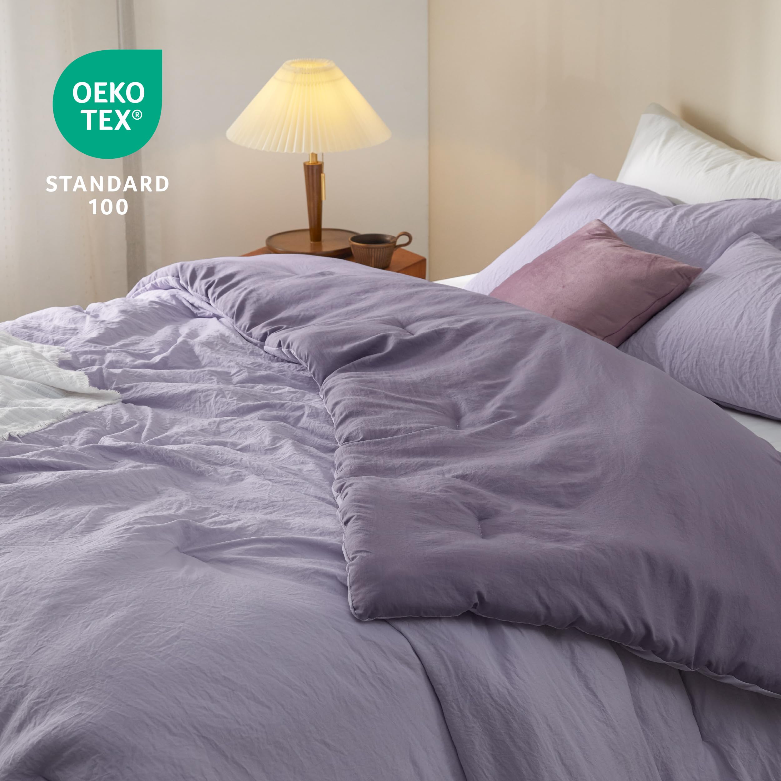 Foto 5 | Edredón Individual con Funda de Almohada Bedsure Morado 2 Piezas - Venta Internacional
