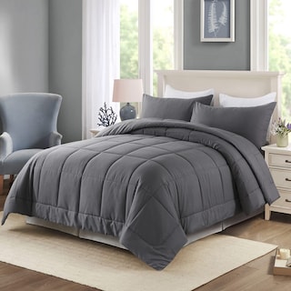 Foto 2 | Edredón Matrimonial con Fundas de Almohada Downcool Gris 3 Piezas - Venta Internacional