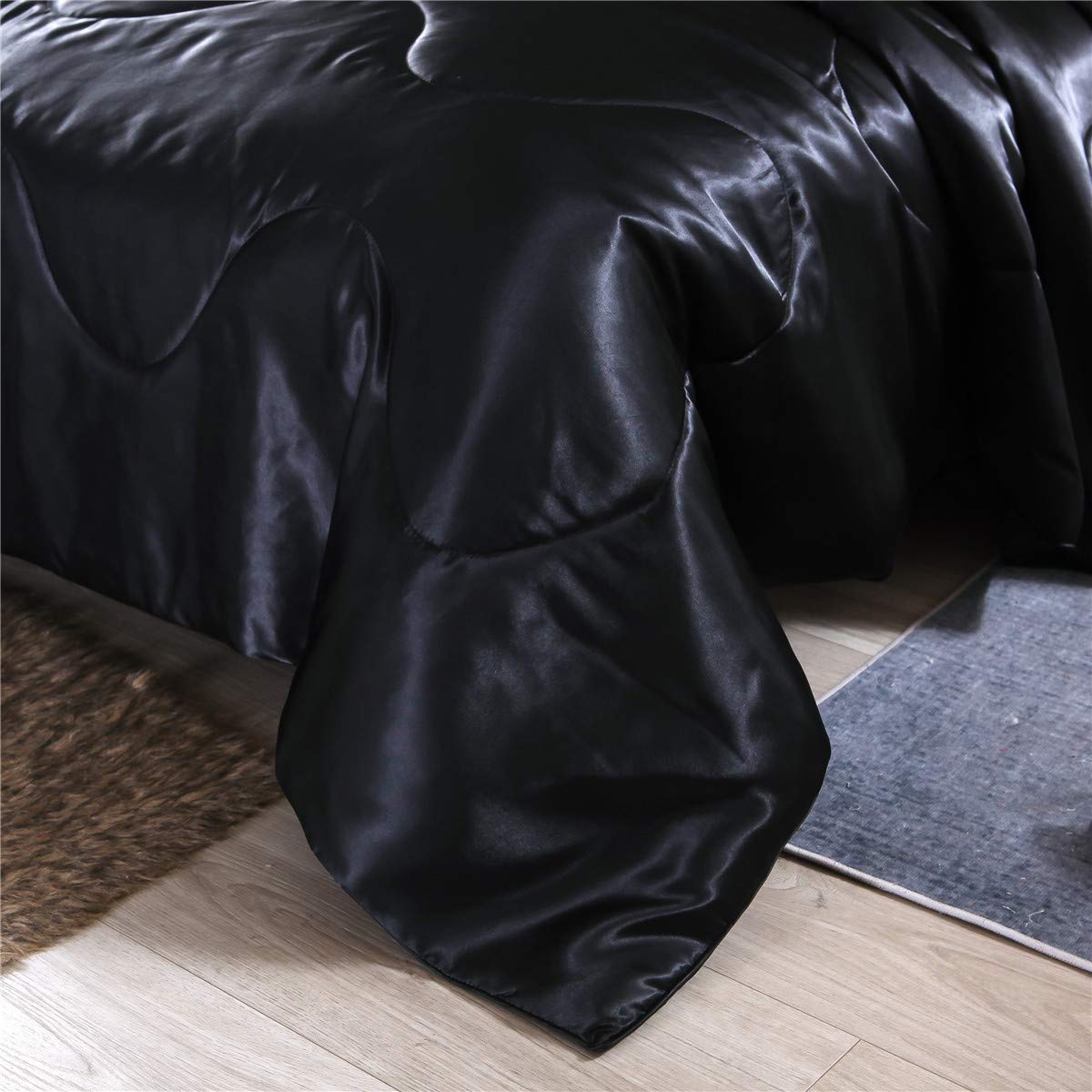 Foto 3 pulgar | Edredón Queen Size con Fundas de Almohada NTBED Negro 3 Piezas - Venta Internacional