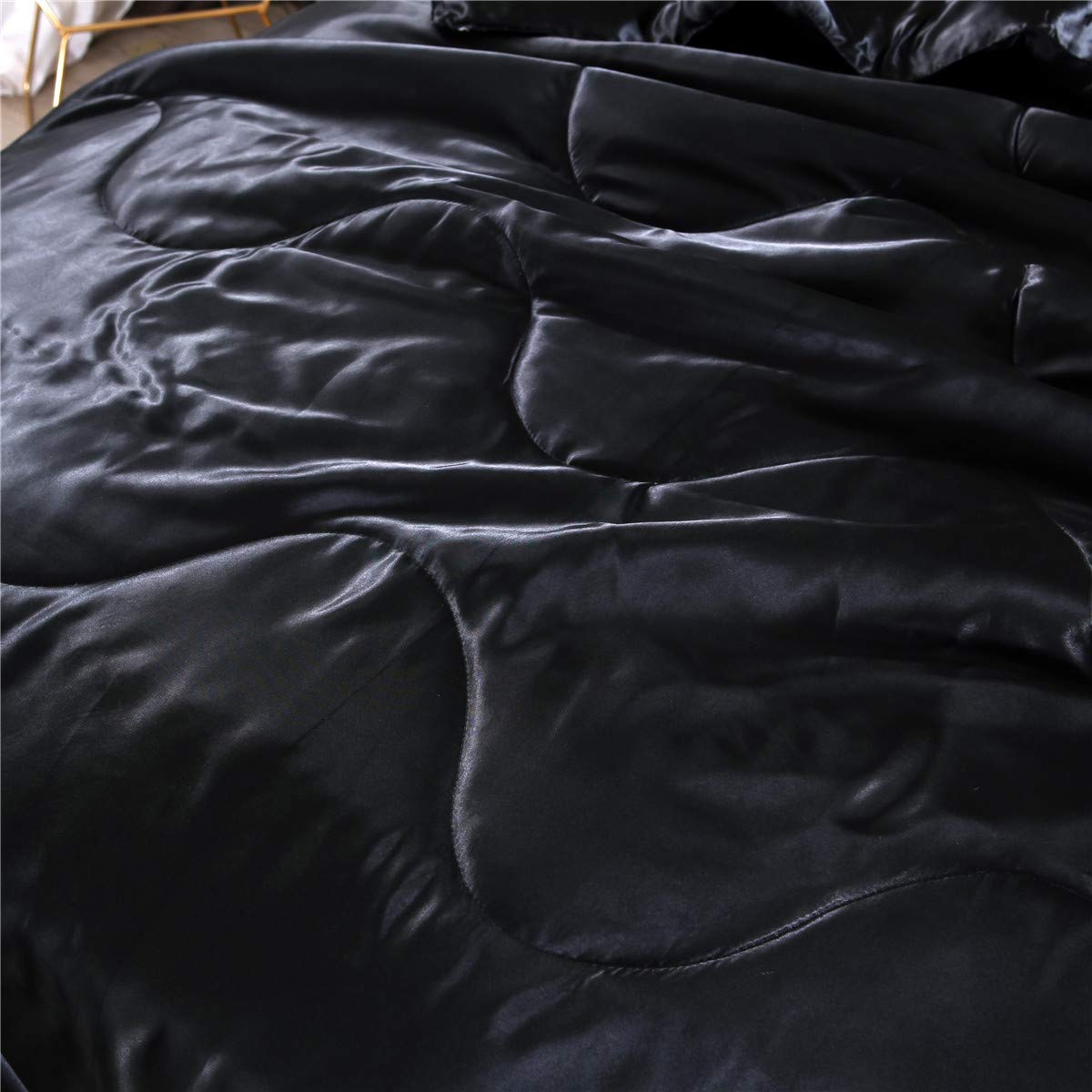 Foto 4 pulgar | Edredón Queen Size con Fundas de Almohada NTBED Negro 3 Piezas - Venta Internacional