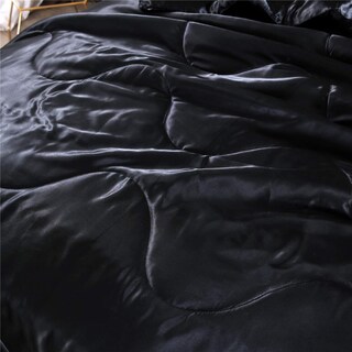 Foto 3 | Edredón Queen Size con Fundas de Almohada NTBED Negro 3 Piezas - Venta Internacional