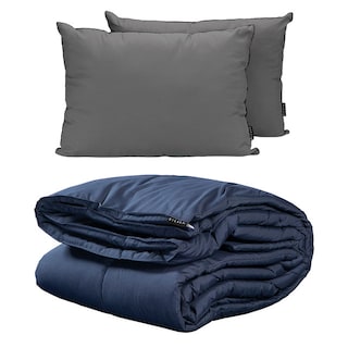Foto 1 | Homy 2-pack King Size Edredon + Almohada 2-pack Microfibra Azul Marino