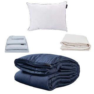 Foto 1 | Edredón Dicasa Homy Color Azul Marino + Protector Cloud + Sábanas Softy Platinum + Almohada One